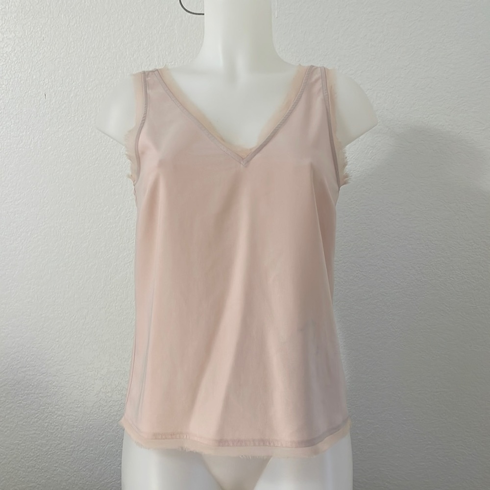 Chelsea 28 v neck tank top dressy blouse blush pink